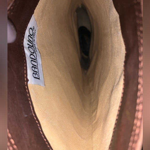 Bandolino Made In Italy Brown Upper Leather Boots, Size 8M - Picture 11 of 16